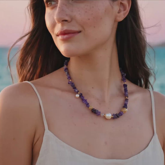 Video collier amethyste MAISON BISKRI