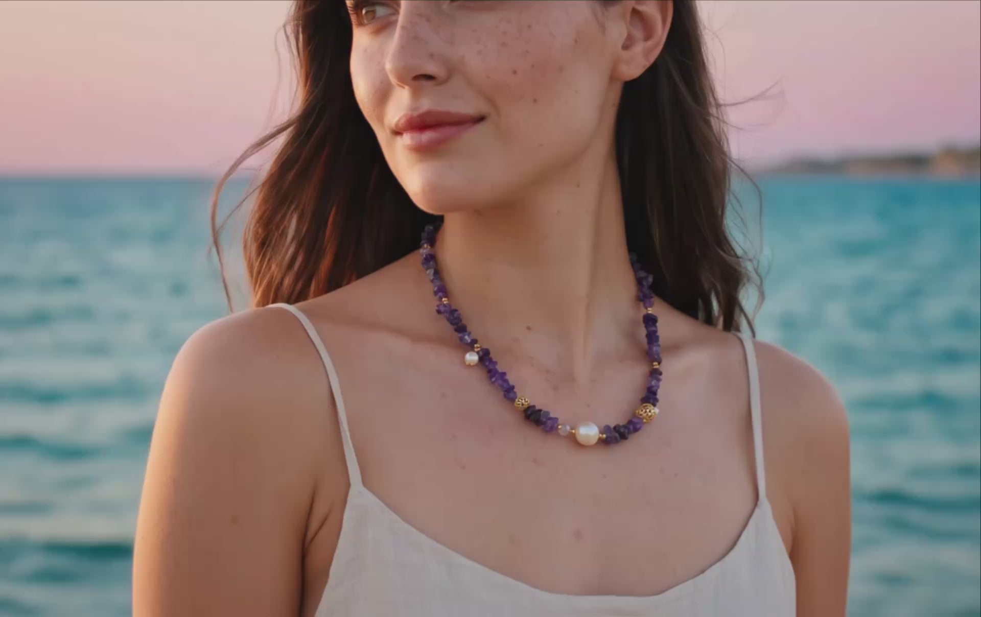 Video collier amethyste MAISON BISKRI